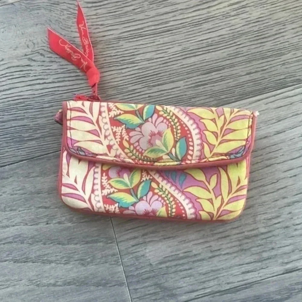 Vera Bradley ID case wallet Paisley In Paradise EUC